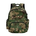 thumbnail image 1 of Xixirimido Army Green Camo Print Kids School Bag 17" Backpack for Boys & Girls Lightweight Large Capacity Bookbag for Elementary Middle High School Students, 1 of 8