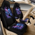 thumbnail image 1 of Xixirimido Automotive Seat Covers for Cars Trucks and SUVs Car Seat Covers for Front Seats with Car Seatbelt Covers & Armrest Box Cover, Set of 5, Colored Skulls Roses, 1 of 8