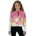 thumbnail image 1 of Xixirimido Axolotl Butterfly Starry Night Pattern Girls' Hoodies Sweatshirts with Pocket Half Zipper Pullover Crop Tops for Teen Girls Long Sleeve Sweater Size 9-10, 1 of 7