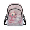 thumbnail image 1 of Xixirimido Axolotl Snowman Christmas Pattern Small Crossbody Purses Bags for Women Men Travel, Chest Sling Bag Women Casual Cross Body Bag Sling Backpack Pink, 1 of 7
