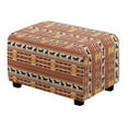thumbnail image 1 of Xixirimido Aztec Tribe Horse Pattern Ottoman Cover Rectangle Stretch Footrest Stool Cover for Storage Ottoman, Foot Stool Slipcover Protector with Nonslip Elastic Bottom,Small, 1 of 7