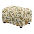 thumbnail image 1 of Xixirimido Bee and Sunflower Pattern Ottoman Cover Rectangle Stretch Footrest Stool Cover for Storage Ottoman, Foot Stool Slipcover Protector with Nonslip Elastic Bottom, Large, 1 of 7