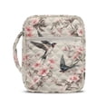 thumbnail image 1 of Xixirimido Bible Cover Case for Women, Quilted Large Bible Carrying Cases with Durable Handle, Biblical Study Accessories Christian Gifts, Swallows Cherry Blossom, 1 of 7