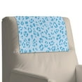 thumbnail image 1 of Xixirimido Blue Cheetah Leopard Pattern Recliner Headrest Protector Leather Headrest Cover for Recliner Chair Sofa Couch Head Covers for Sofa Furniture Protectors, 1Pcs, 1 of 7