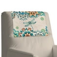 thumbnail image 1 of Xixirimido Boho Mandala Dragonfly Pattern Recliner Headrest Protector, Non Slip Waterproof Headrest Cover, Leather Recliner Headrest Cover for Sofa, Furniture, Office Chair, 1Pcs, 1 of 7
