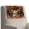 thumbnail image 1 of Xixirimido Butterfly Cat Maple Leaf Pattern Non Slip Recliner Headrest Protector Leather Headrest Covers for Recliner Chair Waterproof Couch Head Rest Covers for Sofa, Furniture, Theater Seat, 3Pcs, 1 of 7