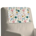 thumbnail image 1 of Xixirimido Butterfly Chrysanthemum Daisy Pattern Recliner Headrest Protector Leather Non Slip Headrest Covers for Recliners Sofa Headrest Covers Furniture Protector for Home, 1Pcs, 1 of 7