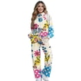thumbnail image 1 of Xixirimido Butterfly Floral Dots Abstract Print Womens Sweatsuits 2 Piece Outfits Long Sleeve Sweatshirt Wide Leg Sweatpants Matching Set Fall Winter Fashion Tracksuit Oversized, X-Large, 1 of 7