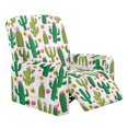 thumbnail image 1 of Xixirimido Cactus and Floral Pattern Recliner Chair Covers 4-Pieces Stretch Lazy Boy Recliner Covers with Pocket Reclining Slipcovers Soft Sofa Slipcover Furniture Protector for Pets Kids, 1 of 8