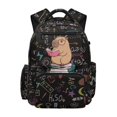 thumbnail image 1 of Xixirimido Capybara Fomulas 17inch Backpack for Kids Multi-pocket School Bag for Boys Large Capacity Bookbag for Preschool Kindergarten Elementary Students, 1 of 8