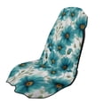 thumbnail image 1 of Xixirimido Car Seat Cover Towel Sweatproof Gym Seat Protector with Non-Slip Backing Universal Fit Front Seat Mat for Sports, Beach, Swimming, Teal Daisy Flower, 1 of 8