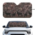thumbnail image 1 of Xixirimido Car Windshield Sun Shade Car Sun Visor Block UV Rays Foldable Automotive Windshield Sunshades Front Window Sun Blocker Keep Your Vehicle Cool, Hunting Deers Forest Camo, 1 of 8