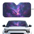 thumbnail image 1 of Xixirimido Car Windshield Sun Shade Car Sun Visor Block UV Rays Foldable Automotive Windshield Sunshades Front Window Sun Blocker Keep Your Vehicle Cool, Purple Butterfly Daisy, 1 of 8