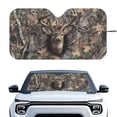 thumbnail image 1 of Xixirimido Car Windshield Sun Shade Foldable Sun Visor for Front Window Sunshade Universal Fit Most Truck SUV Vans Car Interior Accessories, Forest Camo Hunting Deer, 1 of 8