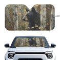 thumbnail image 1 of Xixirimido Car Windshield Sun Shade Front Windshield Cover Universal Fit for SUVs Trucks Foldable Front Window Sunshade Automotive Interior Accessories, Forest Camouflage Bear, 1 of 8