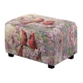 thumbnail image 1 of Xixirimido Cardinal Cherry Blossom Pattern Ottoman Cover Rectangle Stretch Footrest Stool Cover for Storage Ottoman, Foot Stool Slipcover Protector with Nonslip Elastic Bottom, Small, 1 of 7
