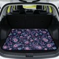 thumbnail image 1 of Xixirimido Cargo Liner Floor Mat All Weather Trunk Protection Trimmable to Fit Heavy Duty Car Trunk Mat Universal Car Accessories, 29" x 39", Boho Paisley Floral, 1 of 7