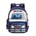thumbnail image 1 of Xixirimido Cartoon Police Car Print 17" Kids Backpack for Boys & Girls Large School Bags with Multi Pockets Elementary Middle High School Student Bookbag, 1 of 8