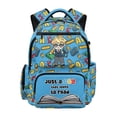 thumbnail image 1 of Xixirimido Cartoon School Boy Alphabet Stationery Print Kids Backpacks for Boys, 17 Inch Large Capacity Backpack Toddler Elementary Schoolbag for Teens Students Lightweight Durable Bookbag, 1 of 8