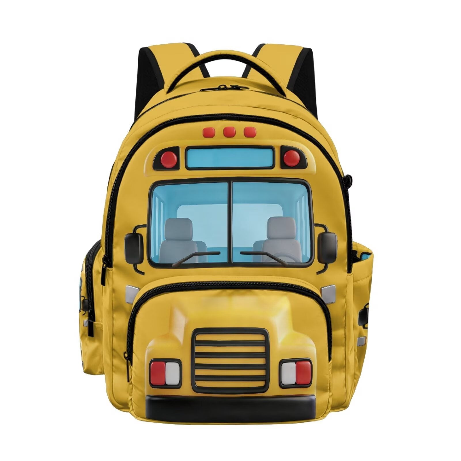 Xixirimido Cartoon School Bus Yellow Print 17 Inch Kids Backpacks for ...