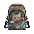 thumbnail image 1 of Xixirimido Cat Butterrfly Daisy Flower Pattern Small Sling Backpack Crossbody Sling Bag for Women, Chest Bag Daypack Fanny Pack Phone Purse for Hiking Traveling, 1 of 7