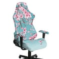 thumbnail image 1 of Xixirimido Cherry Blossom Blue Print Gaming Chair Covers, 3D Printing Stretchable Computer Chair Slipcover Soft Non-Slip Gamer Chair Cover with Armrest Covers, 1 of 8