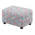 thumbnail image 1 of Xixirimido Cherry Blossom and Marble Pattern Ottoman Cover Rectangle Footrest Ottoman Slipcovers Footstool Cover Form Fit Stretch Ottomans Protective Cover for Living Room, Small, 1 of 7