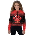 thumbnail image 1 of Xixirimido Christmas Snowflake Paw Red Pattern Girls' Hoodies Sweatshirts with Pocket Half Zipper Pullover Crop Tops for Teen Girls Long Sleeve Sweater Size 13-14, 1 of 7