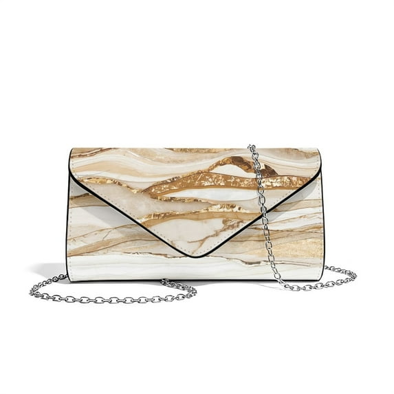 Xixirimido Clutch Purse for Women Formal Evening Bags for Wedding Party Cocktail Prom Leather Envelope Bag with Detachable Chain, Marble Pattern