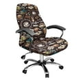 thumbnail image 1 of Xixirimido Coffee Time Pattern Office Chair Covers Computer Universal Stretchable Chair Covers Desk Chair Armrest Covers High Back Slipcovers for Rotating Chairs, Large, 1 of 6