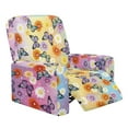 thumbnail image 1 of Xixirimido Colorful Butterfly Daisy Gradient Printed Recliner Slipcover Stretch Reclining Chair Covers 4 Pieces Non Slip Recliner Sofa Slipcovers with Pocket Lazy Boy Chair Cover for Pet Kid, 1 of 8