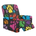 thumbnail image 1 of Xixirimido Colorful Cute Paws Stretch Recliner Slipcovers Printed Sofa Cover 4-Piece Lazy Boy Chair Covers Recliner Chair Cover with Side Pockets Furniture Protector for Living Room, 1 of 8