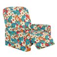thumbnail image 1 of Xixirimido Colorful Hippie Flower Pattern Stretch Recliner Slipcovers Printed Sofa Cover 4-Piece Lazy Boy Chair Covers Furniture Protector Recliner Chair Cover with Side Pockets for Living Room, 1 of 7