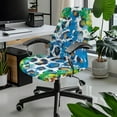 thumbnail image 1 of Xixirimido Colorful Paint Leopard Print Computer Office Chair Covers Stretchable Soft Fit Universal Desk Rotating Slipcovers, Removable Washable Chair Protector Cover with Button, Large, 1 of 6
