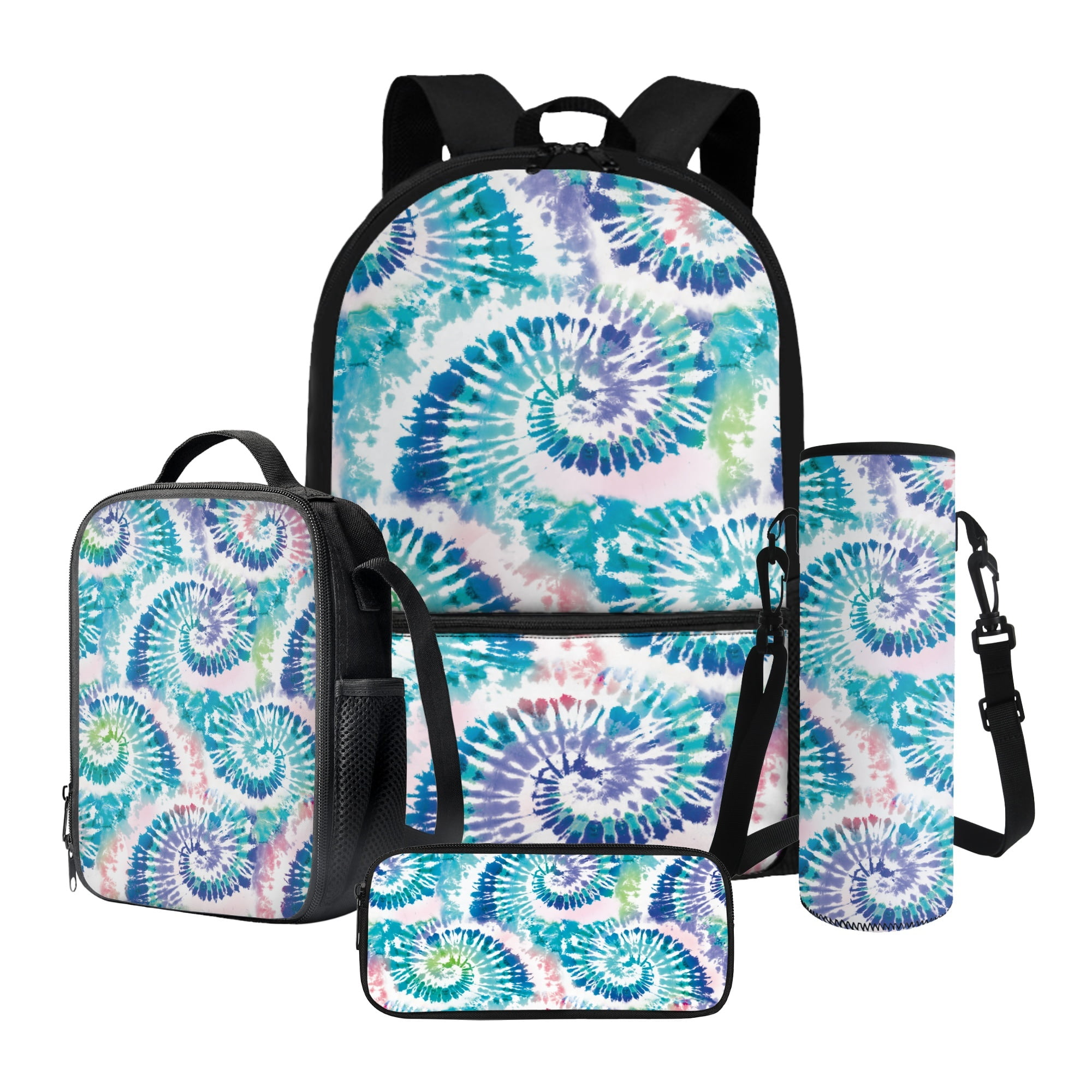 Xixirimido Colorful Tie-dye Pattern 4Pcs Children Schoolbag  display picture 1