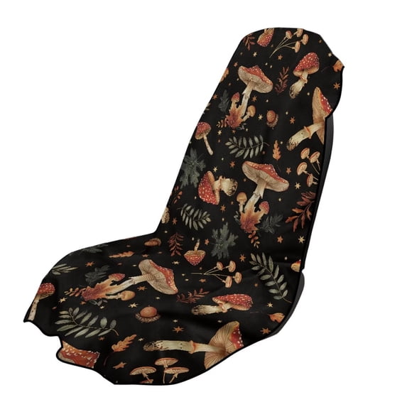 Xixirimido Cottagecore Mushroom Fern Leaf Print Car Accessories Sweat Towel Seat Cover Universal Non-Slip for Car Truck SUV Athletic Running Towel for Workout Outdoor Sport Activities