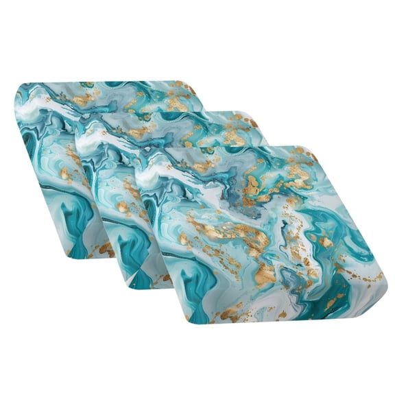 Xixirimido Couch Covers for Sectional Sofa Stretch Couch Cushion Covers 3Pcs Universal Couch Sofa Cover Washable Furniture Protector for Living Room, Light Blue Marble