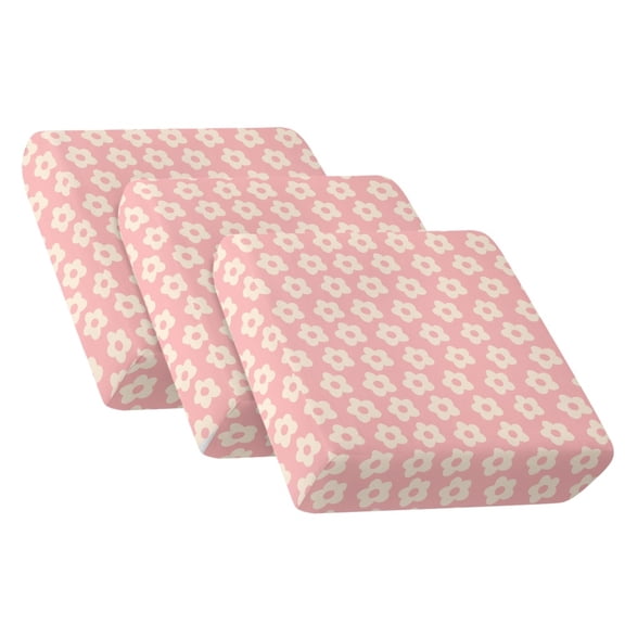 Xixirimido Couch Cushion Cover Non-Slip Sofa Cover with Elastic Bands Universal Armchair Cushion Slipcover Replacement Furniture Protector, Plumeria Pink