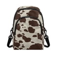 thumbnail image 1 of Xixirimido Cow Cowhide Pattern Small Sling Backpack Crossbody Sling Bag for Women, Chest Bag Daypack Fanny Pack Phone Purse for Hiking Traveling - Brown, 1 of 7