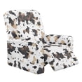 thumbnail image 1 of Xixirimido Cowhide White Pattern Recliner Chair Covers 4 Pieces, Stretch Lazy Boy Recliner Cover, Recliner Sofa Slipcover with Pockets, Furniture Protector for Living Room, Pets, Kids, 1 of 8