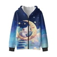 thumbnail image 1 of Xixirimido Cute Cat Moon Starry Sky Printed Kids Hoodies for Boys Girls Zip Up Hoodie Sweatshirt 3D Graphic Long Sleeve Pullover Top with Pocket for Fall Winter for 9-11 Years, 1 of 7