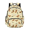 thumbnail image 1 of Xixirimido Cute Dachshund & Paw Baseball Print 17" School Backpack for Girls Boys High School Book Bag Cute Backpack Lightweight Middle School Back Pack Daypack Elementary, 1 of 8