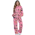 thumbnail image 1 of Xixirimido Dachshunds Hearts Love Pink Print Lounge Sets for Women Sweatsuits 2 Piece Fall Winter Fashion Outfits Long Sleeve Sweatshirt Wide Leg Sweatpants Tracksuit for Valentine's Day, X-Small, 1 of 7