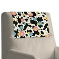 thumbnail image 1 of Xixirimido Daisy Flower Cow Spot Print Non Slip Recliner Headrest Protector Leather Headrest Covers for Recliner Chair Waterproof Couch Head Rest Covers for Sofa, 1Pcs, 1 of 7