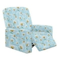 thumbnail image 1 of Xixirimido Daisy Flowers Blue Pattern Recliner Chair Cover 4-Pieces Lazyboy Cover for Recliner Chair with Storage Pockets Furniture Protector for Living Room Printed Sofa Slipcover, 1 of 8