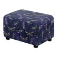 thumbnail image 1 of Xixirimido Dragonfly Purple Pattern Stretch Ottoman Cover Rectangle Footstool Slipcover Folding Storage Stool Protector Nonslip Footrest Ottoman Cover with Elastic Bottom, Large, 1 of 7