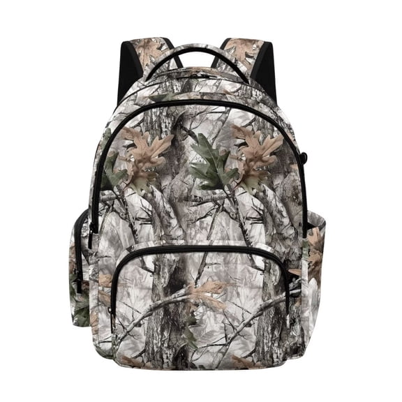 Xixirimido Forest Camouflage Print Backpack for Boys Girls Elementary Middle School Bookbag Kids Lightweight Back Pack Multi Pocket School Bags Large Capacity