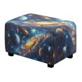 thumbnail image 1 of Xixirimido Galaxy Planets Pattern Ottoman Cover Rectangle Storage Ottoman Slipcover Stretch Footrest Stool Covers with Elastic Band for Rectangle and Square Ottoman, Small, 1 of 7