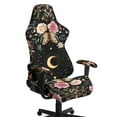 thumbnail image 1 of Xixirimido Gaming Chair Cover with Armrest Covers 3D Printed Stretch Removable Racing Computer Chair Slipcover Set Washable 4 Pieces, Butterfly Moon Roses Floral, 1 of 8