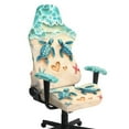 thumbnail image 1 of Xixirimido Gaming Chair Covers with Armrest Covers 4Pcs Stretch Game Computer Office Chair Slipcovers Rotating Armchair Protective Cover, Beach Sea Turtle Starfish, 1 of 8